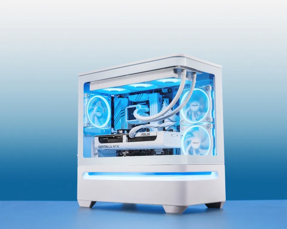 ASUS Prime AP202 ARGB MicroATX-Gehäuse mit Panorama-Glas