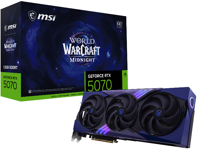 MSI RTX 5070 WoW Void Edition